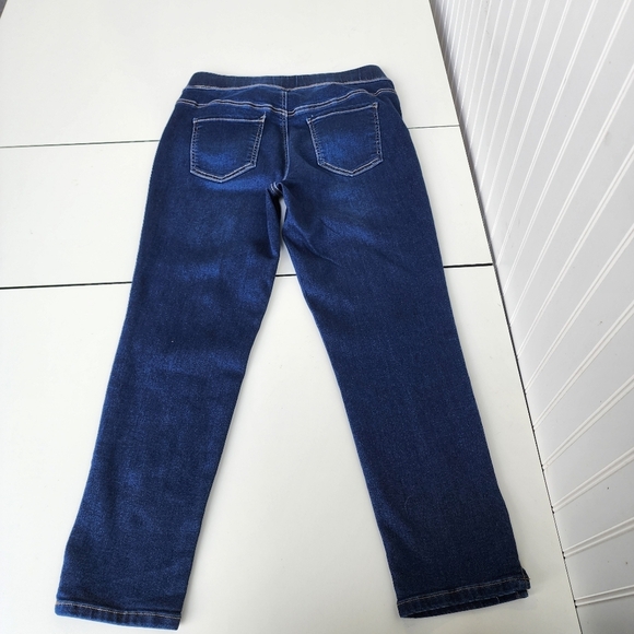 Gloria Vanderbilt All Around Slimming Effect Straight Blue Jeans 32x25 Cropped 8 - Picture 9 of 10